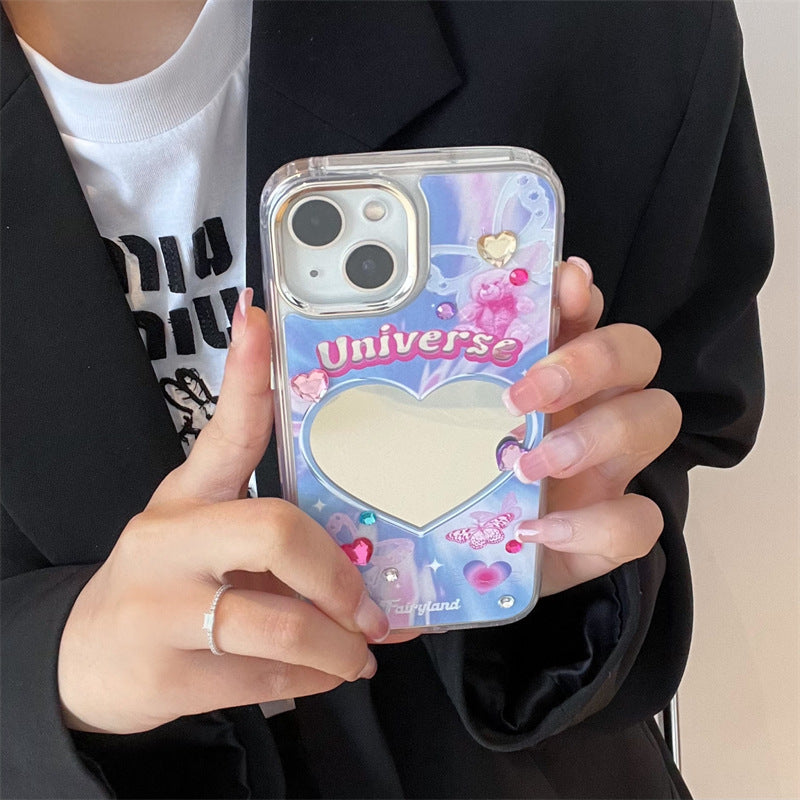 Universe Heart Mirror Case