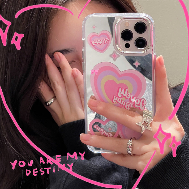 Gradient Heart Mirror Case