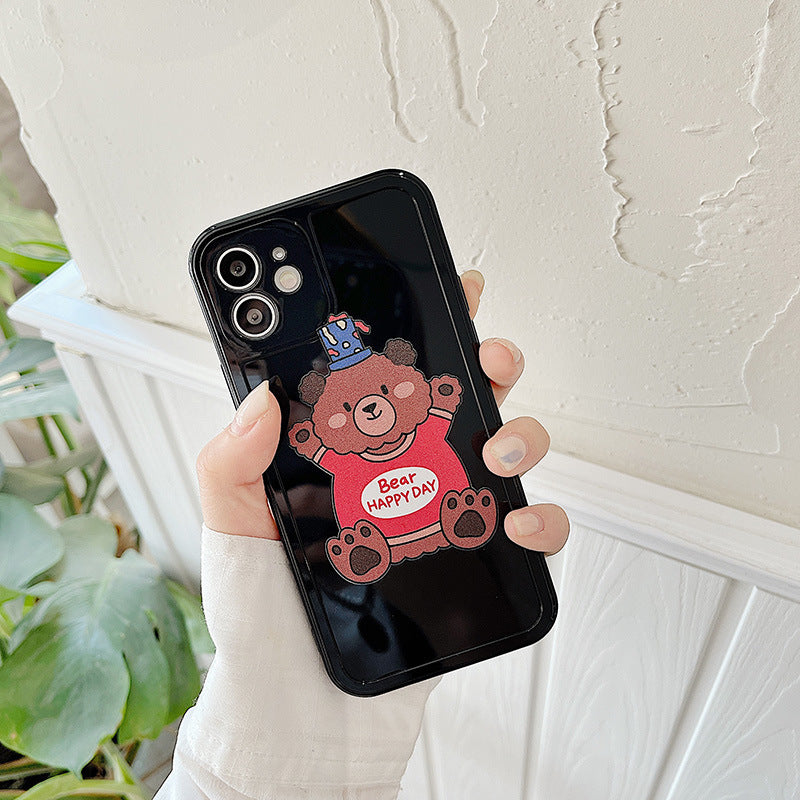 Bear Happy Day Graphic iPhone Case