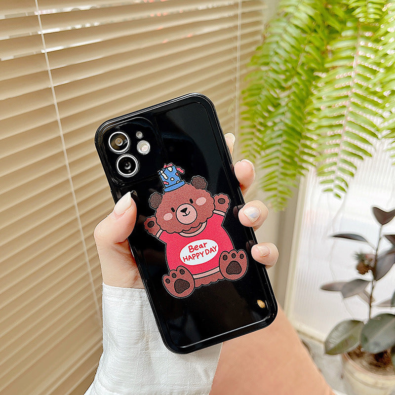 Bear Happy Day Graphic iPhone Case