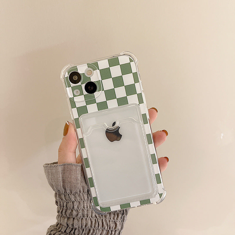 Green Plaid  Photo frame Case