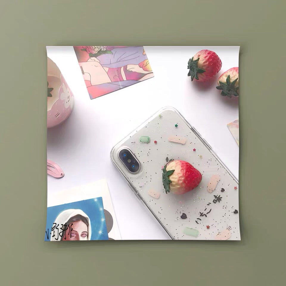 Strawberry 3D Epoxy iPhone Case 🍓